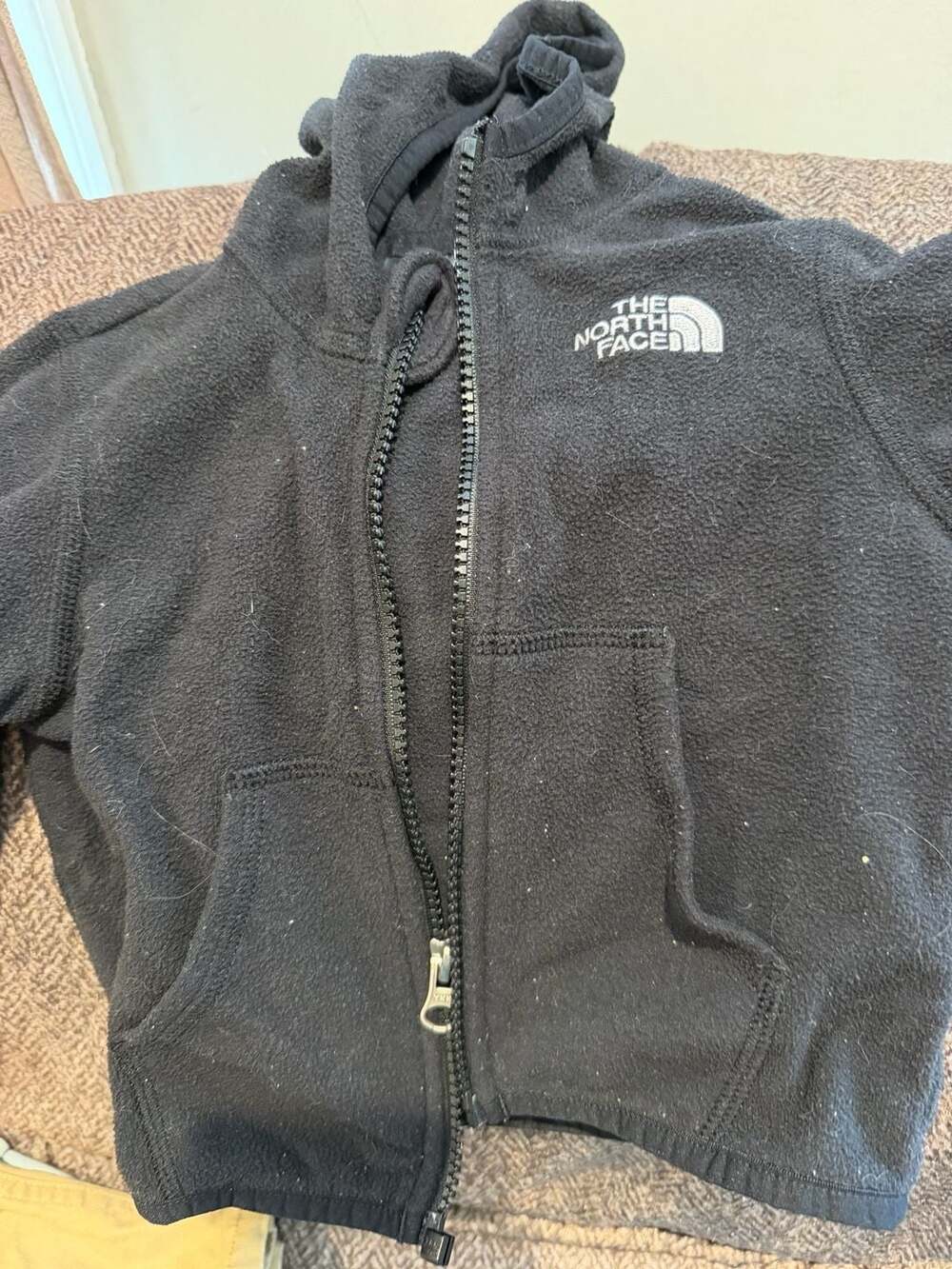 The North Face Infant Fleece Zip-Up Hoodie Jacket 6-12 Months